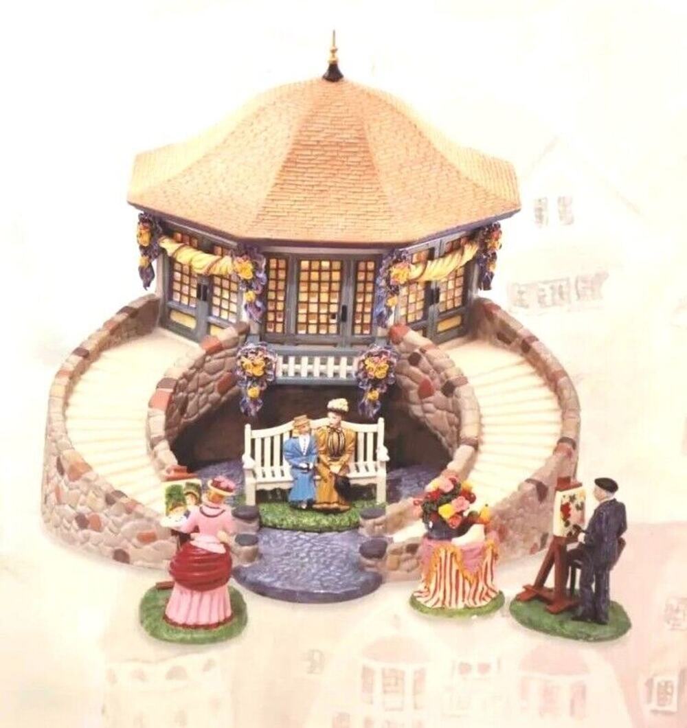 Dept 56 PARKSIDE PAVILLION Seasons BAY 9 Pc Gift Set 53412 Original Box VTG 1999